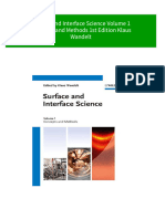 Get Surface and Interface Science Volume 1 Concepts and Methods 1st Edition Klaus Wandelt Free All Chapters