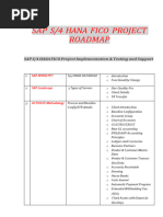 Sap s4 Hana Fico Project Road Map