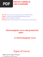 Physics Grade 1o Unit 6