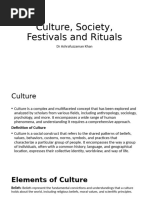 Culture Society Festivals Rituals 4 NOV