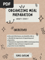 Meal Management Ppt. Topic 2 - Group 3