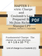 Eelctrostatics and Coulombs Law