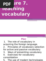 Lecture 7 Teaching Vocabulary