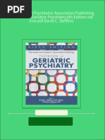 Buy Ebook The American Psychiatric Association Publishing Textbook of Geriatric Psychiatry 6th Edition Not True PDF David C. Steffens Cheap Price