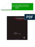 PDF Rethinking Gramsci Routledge Innovations in Political Theory 1st Edition Marcus E. Green (Editor) Download