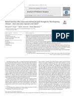 Bowel Function After Transanal Endorectal Pull THR