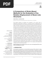 A Comparison of Strain-Based Methods For The Evaluation of The Relative Displacement of Beam-Like Structures