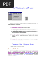 Treatment of Data