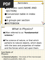 MEASUREMENTS