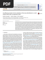 An Efficient Procedure For The Calculation of The Stress Distribution in A Wind Turbine Unnder Aerodynamic Loads