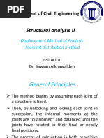 Chapter (12) Displacement Method of Analysis - Moment Distribution