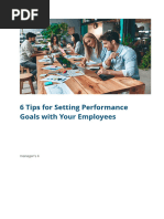 Six6 Tips For Setting Performance Goals With Your Employees