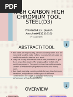 High Carbon High Chromium D3 Tool Steel