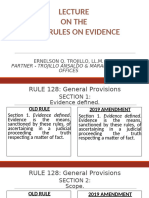 Lecture On Rules of Evidence Powerpoint