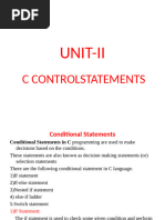 PPS UNIT II Control Statements