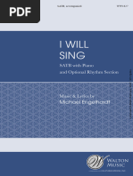 ENGELHARDT I Will Sing