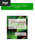 Where Can Buy Changing Clinical Care Experiences and Lessons of Systematisation 1st Edition Colebatch Ebook With Cheap Price