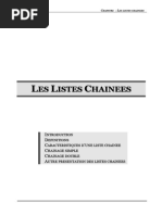 CHAPITRE - Les Listes Chainées2023-2024sem2