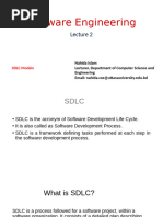 Lecture 2 - SDLC Models