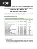 Cronograma Contrato Institutos Escuelas Educacion Superior Pedagogica