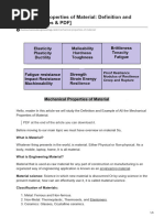 Mechanical Properties