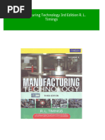 Manufacturing Technology 3rd Edition R. L. Timings 2024 Scribd Download