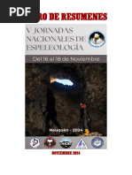 Libro de Resúmenes V Jornadas Nacionales de Espeleología Argentina