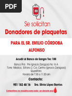 Se Solicitan Donadores