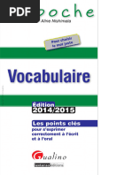 Aline Nishimata - Vocabulaire en Poche. 12 Fiches Pour S'exprimer Correctement À L'écrit Et À L'oral - Gualino (2014)