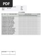 Lista - Asistencia Sexto