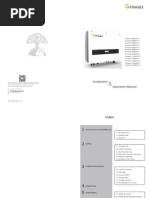 Installation Operation Manual: Growatt 4000TL3-S Growatt 3000TL3-S