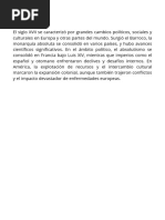 ¿Qué Fue Lo Más Importante en El Siglo 17 Siglo XVII?