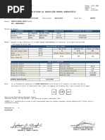 Certificado de Inspección Prueba Hidrostática