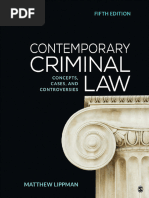 Contemporary Criminal Law Concepts Cases and Controversies by Matthew Lippman Z-Liborg