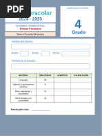 Examen Primer Trimestre 4 °b