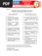 Los Bienes y Servicios Que Brinda El Estado para Sexto Grado de Primaria