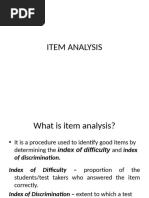 Item Analysis 020827