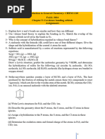 Chapter 5 Covalence Bonding Orbitals Tutorials S