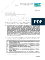 WAP4 Letter To CoE KAVACH SC Regarding The Fitment Layouts of Onboard KAVACH On WAP-4 Class of Electric Locomotives