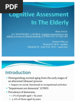 Cognitive Assessment in The Elderly