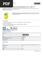 Safety Relays - PSR-SCP-24-230UC/ESAM4/3X1/1X2 - 2981114: Key Commercial Data