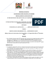 Nyangito Co Advocates V Doinyo Lessos Creameries LTD (Miscellaneous Case 843of2013) 2014KEHC5481 (KLR) (Civ) (7may2014) (Ruling)