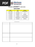 Class - IX Pa-3 Syllabus 2024-2025