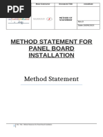 MOS For Panel Board Instalaltion