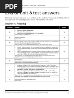 LS English 9 Unit 6 Test Answers Editable