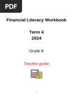 Grade 8 Financial Literacy Teacher Guide Term 4