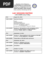 Lac Session Matrix 2022