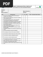 Hazard Communication Checklist