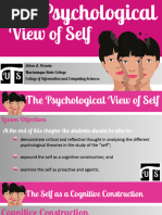 The Self As A Cognitive Construct