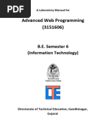 Advanced Web Programming Lab Manual SJA SSEC